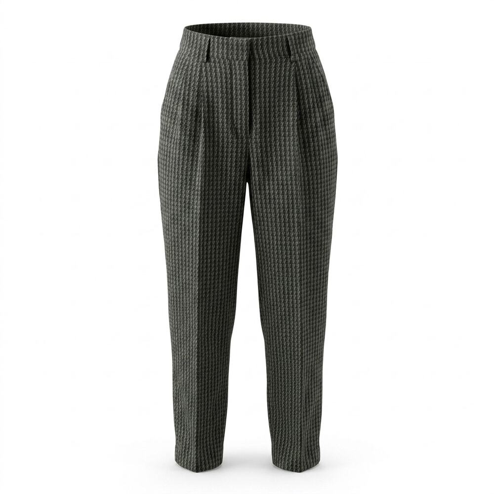 Vintage Cathy Hardwick 100% Wool Made in USA Pleated Pants Women Size 14